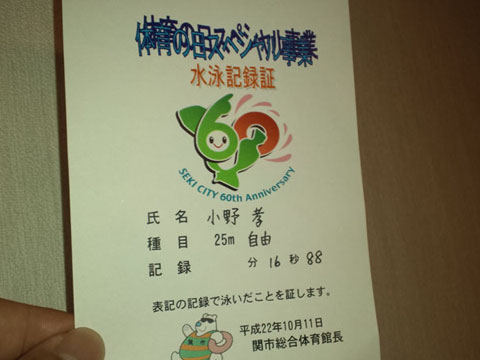 クロールの記録