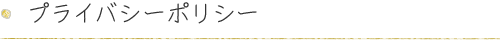 プライバシーポリシー